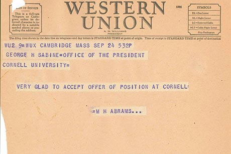 Abrams telegram