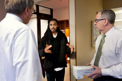 student deliver letters of protest