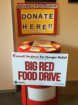 Food drive sign