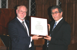 Malcolm Bilson, right, and Gary Sturm