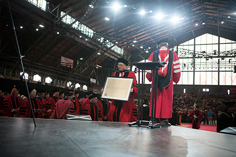 Ezra Cornell with charter