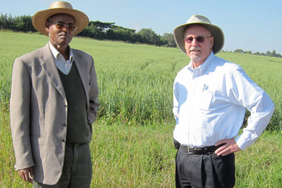 Ronnie Coffman, right, and Germa Bedada