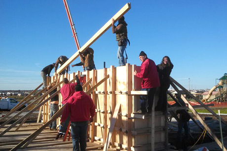 construction volunteers