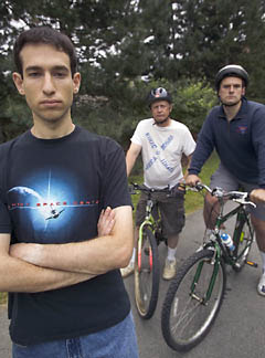 From left, David Rothstein, John Weiss and Elvir Camdzic