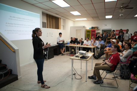 student pitches idea