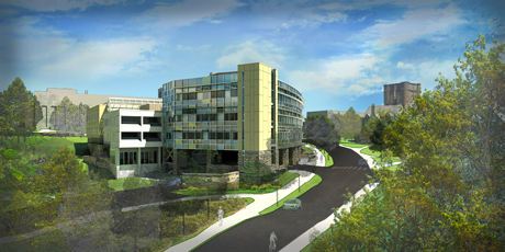 Gannett health building rendering