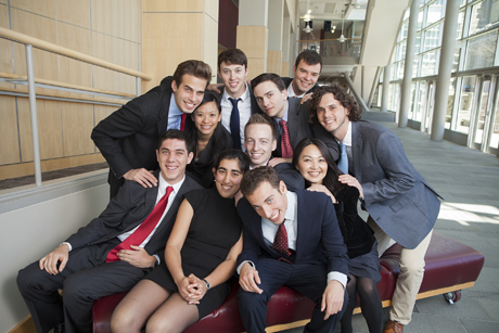 Student participants in the PIHE Business Plan Competition.