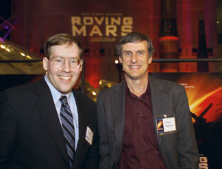 alumni Dan Maas, left, and Steve Squyres