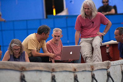 on the set of Life of Pi