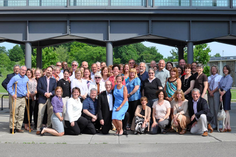 Cornell staff and senior leaders with Susan Murphy