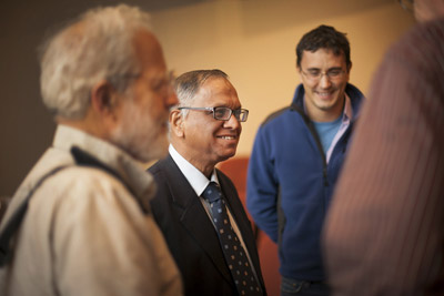 N.R. Narayana Murthy meets students