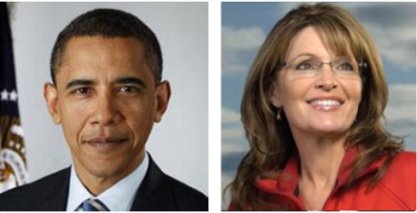 Barack Obama and Sarah Palin