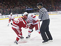 Cornell Big Red men's hockey plays Boston University at Madison Square Garden