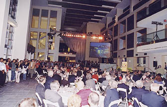 crowd at Duffield Hall