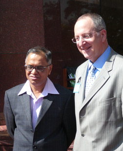 David Skorton with N.R. Narayana Murthy