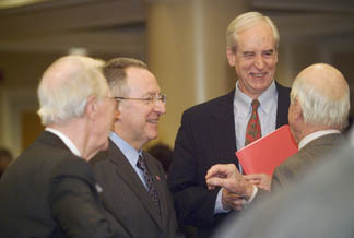 candid photo after luncheon