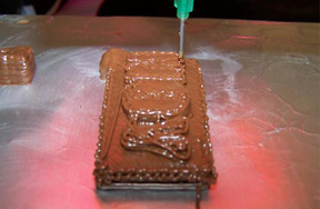 3-D printing chocolate