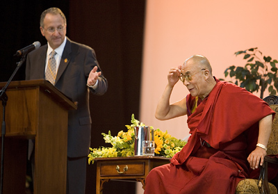 David Skorton and Dalai Lama