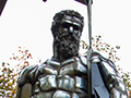 Herakles sculpture detail
