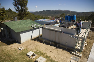Ojojona, Honduras, water treatment plant