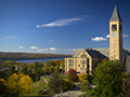 McGraw Tower and campus scene