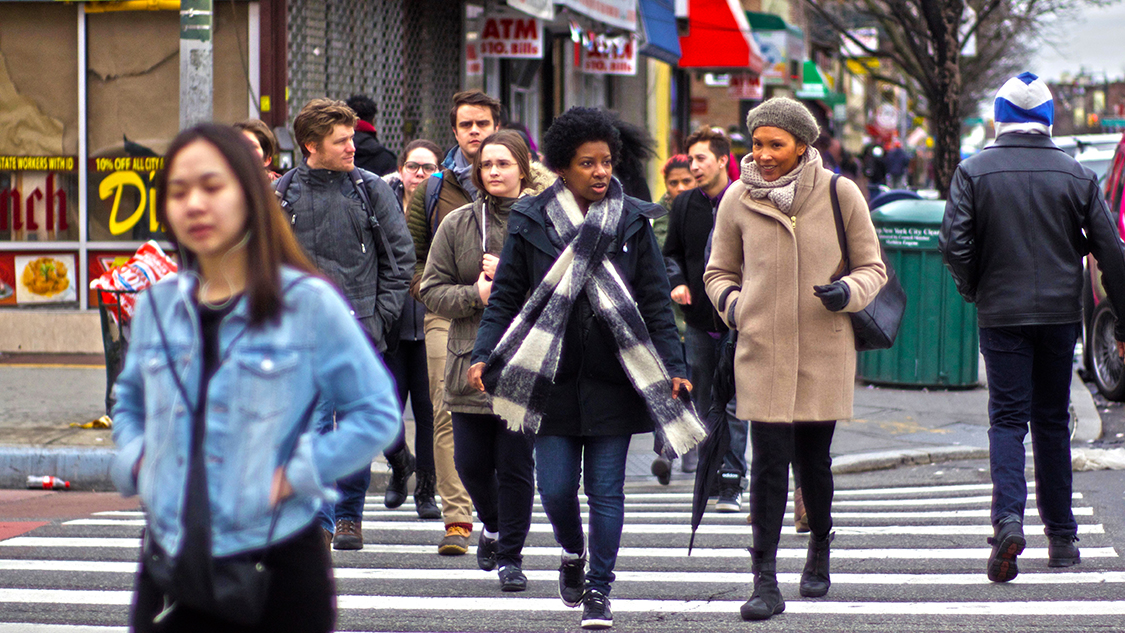 students tour Brooklyn