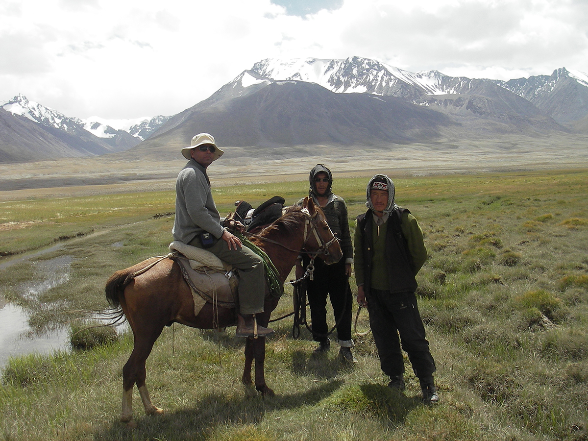 Karim-Aly Kassam on horseback
