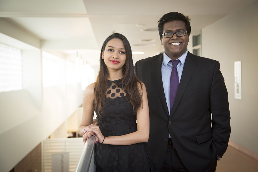 Ava Ramsundar '17 and Travis Ghirdharie '17