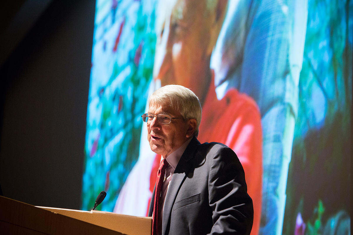 Culler at Abrams memorial