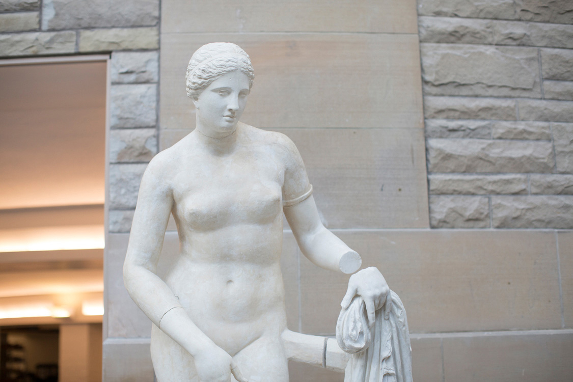 Greek statuary in Klarman Hall