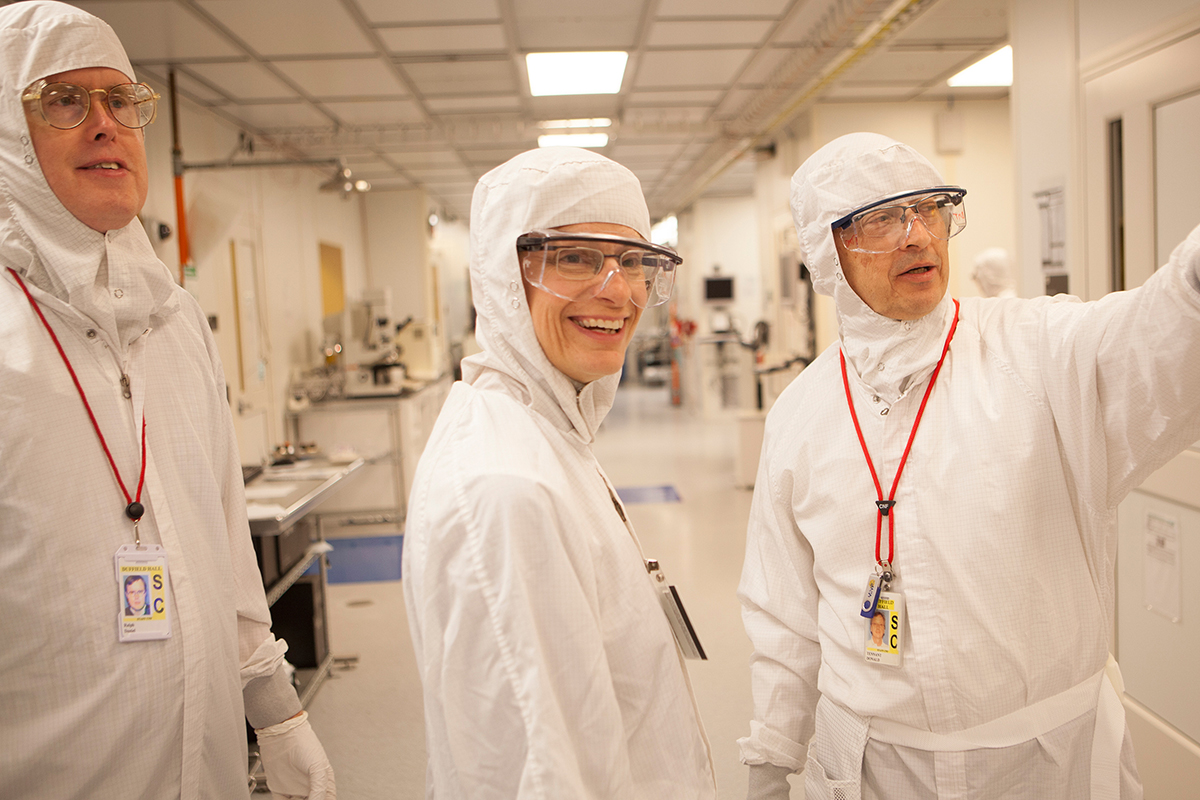 Garrett at nanotech facility
