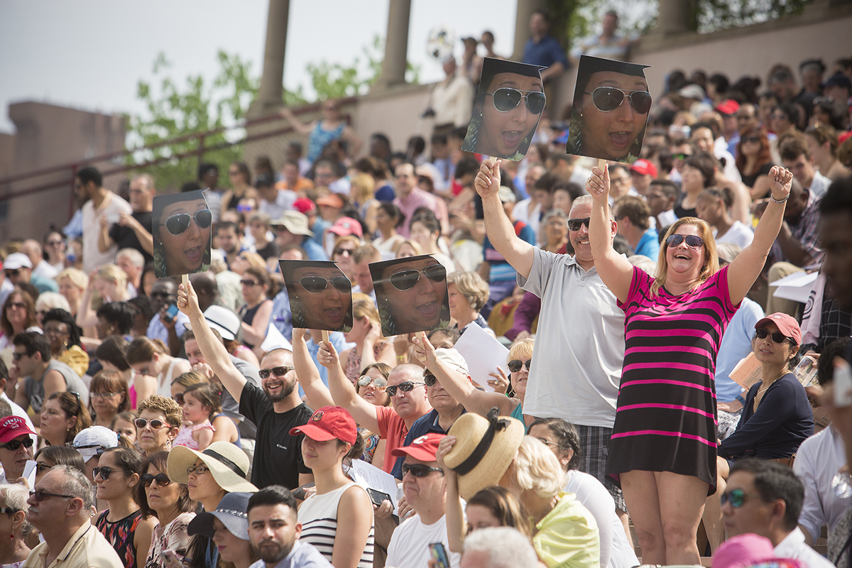 Parents at commencement