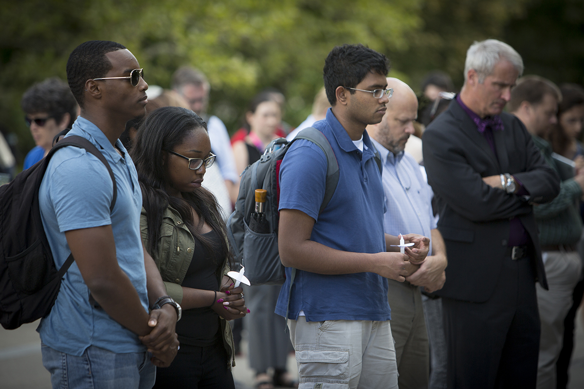 Vigil crowd