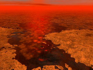 Titan surface rendering