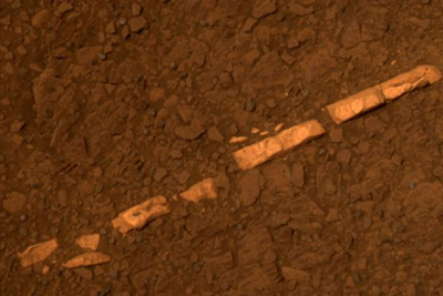 mineral vein on Mars
