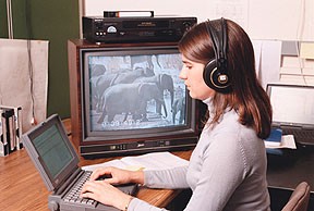 Vanessa Baxter listens to African elephant calls