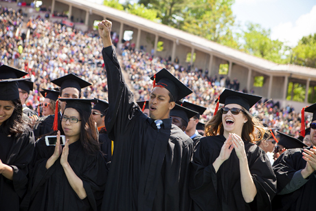 students celebrate