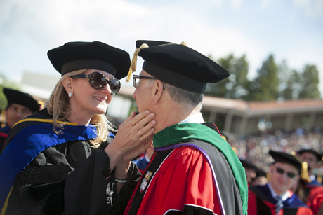 Robin Davisson and David Skorton