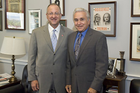 Skorton visits U.S. Rep. Maurice Hinchey