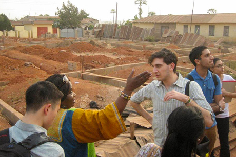 students visit Ghana