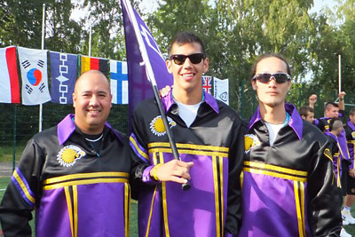 Ansely Jemison, left with Frank Brown and Zachary Miller