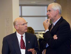 Peter Meinig with President Hunter Rawlings