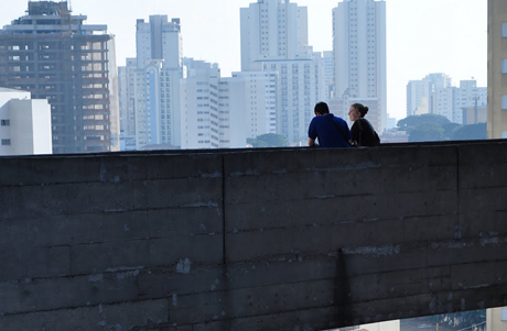 Brazilian city skyline