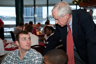 Hunter Rawlings with Alex Tyler