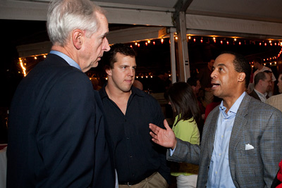 Hunter Rawlings with alumni