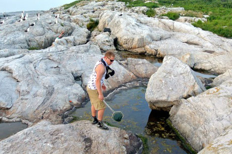 Noah Bressman fishes