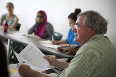 Kent Hubbell and students
