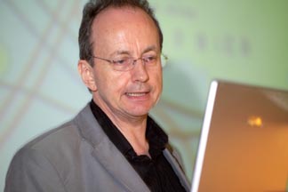 Robert J.C. Young delivers a lecture