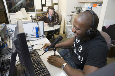 Yaw Etse '08, right, and James Norton '08