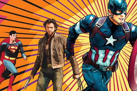 Superman, Wolverine, Captain America